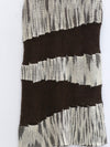 SWAYING 25 Fall/Winter Irregular Diagonal Stripe Cutout Maxi Skirt/A-Line Skirt SW-SW25AW3B07C2S2-ZONG Brown